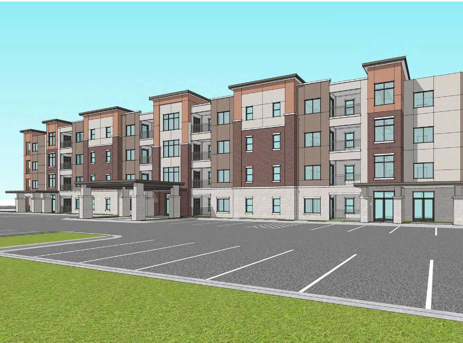 The $16.1 million Promenade Commons residential community is slated for completion in 2021.